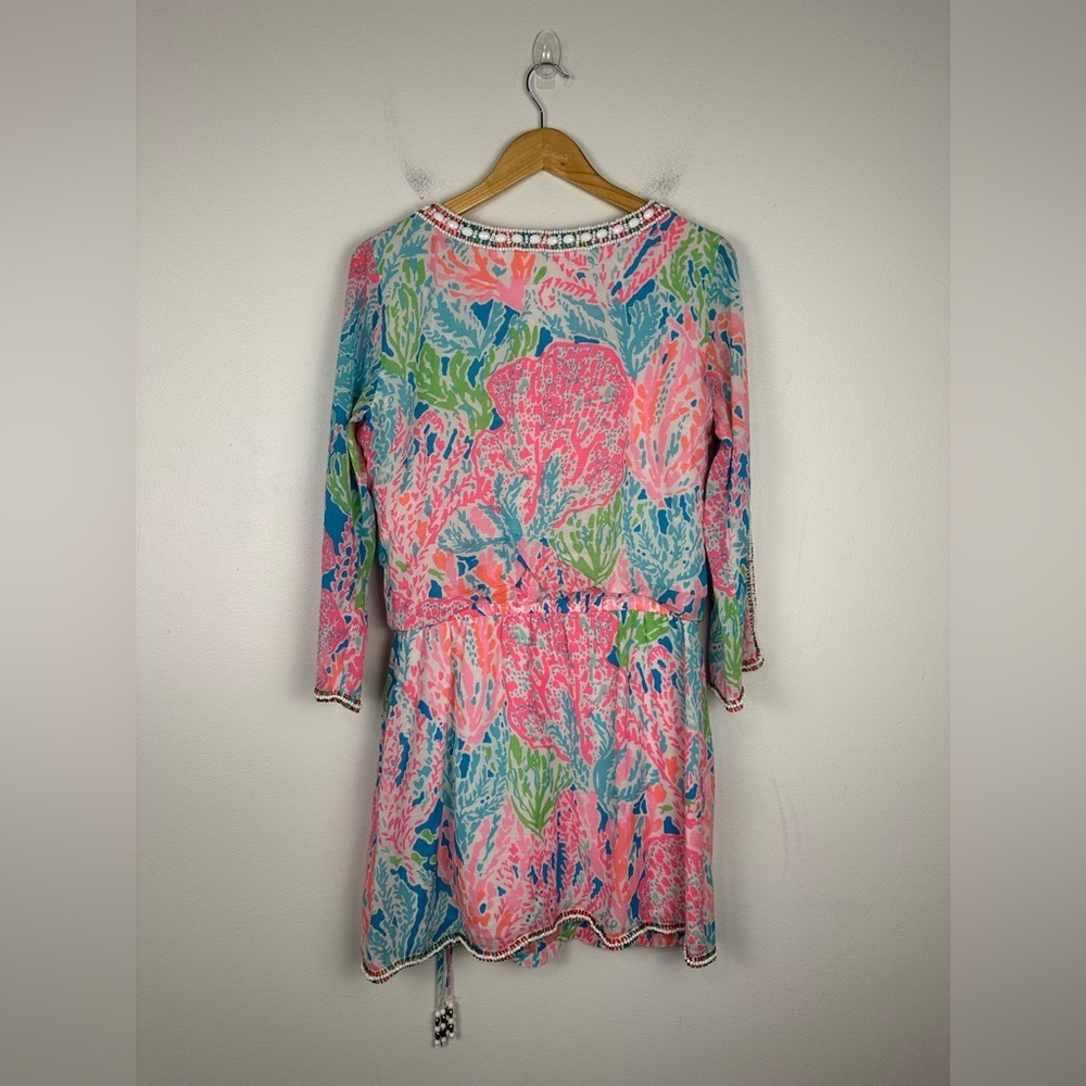 Lilly Pulitzer Delisa Dress Let's Cha Cha Embellished Women’s Sz‎ M - Picture 10 of 13